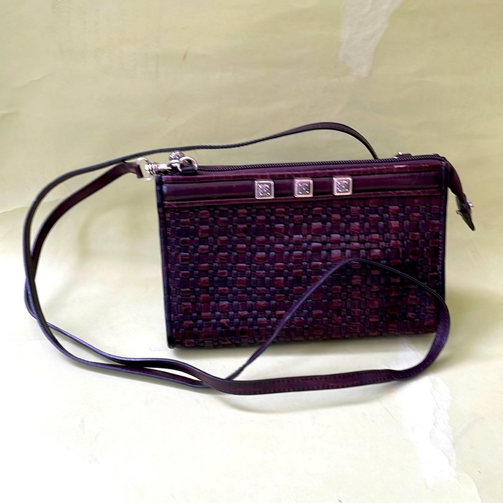 Vintage brown Brighton distressed leather bag